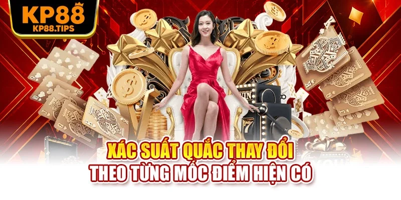 Xác suất quắc thay đổi theo từng mốc điểm hiện có